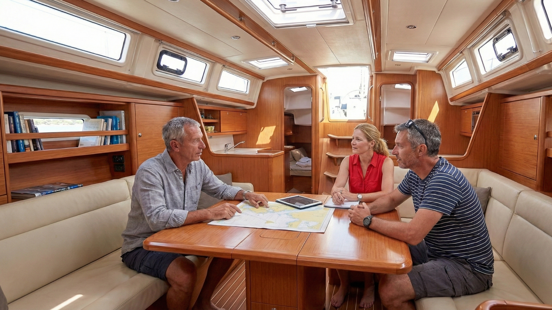 Innenbereich der Yacht - Sailing X